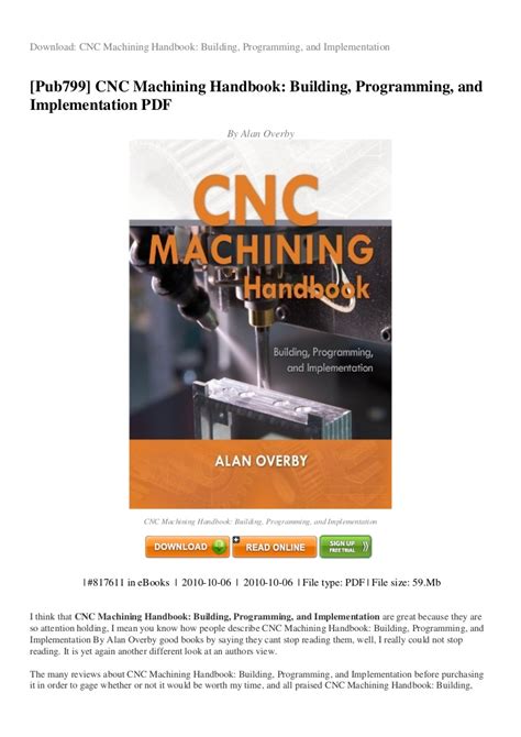 book to refer to know about cnc machines|cnc programming handbook pdf.